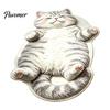 Pet Themed Home Decor Realistic 3D Sleeping Cat Plush Rug, Soft Imitation Cashmere Bath Rug Absorbent Floor Mat, Non-slip Decorative Carpet