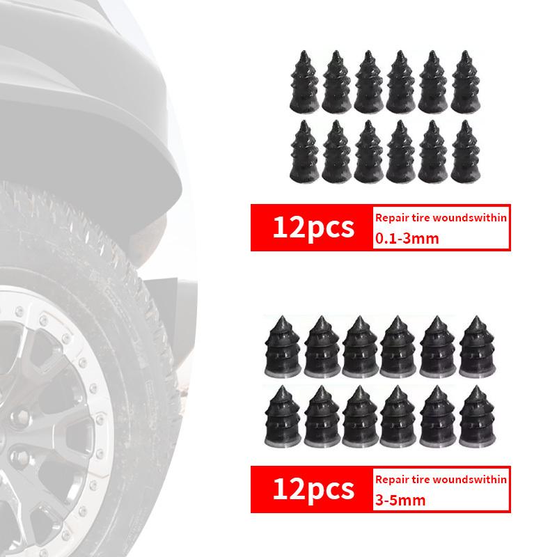 

Heavy Duty Rubber Metal Tire Repair Nails - 0.1-5mm Puncture Fix Screws for Cars, Motorcycles, Trucks, Bikes