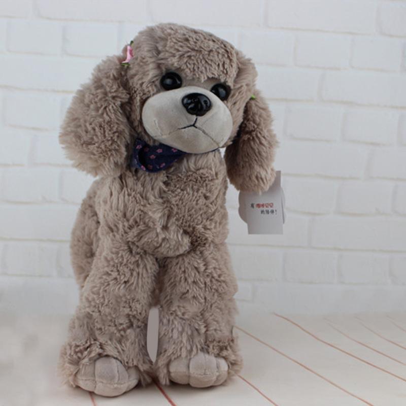 30cm Verisimilitude Poodle Teddy Dog Plush Soft Stuffed Toy Birthday Present