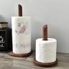 Simple Creative Solid Wood Storage Rack Vertical Household Kitchen Tissue Rack Cling Film Racks Household Storage Products