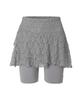 Mileko Lace Layer Wrap Skort Stone Gray