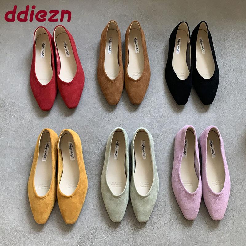 Fashion Fashion Shallow Ladies Low Heel Shoes New In Summer Spring Pointed Toe Female Slip On Footwear Flats With Shoes For Women