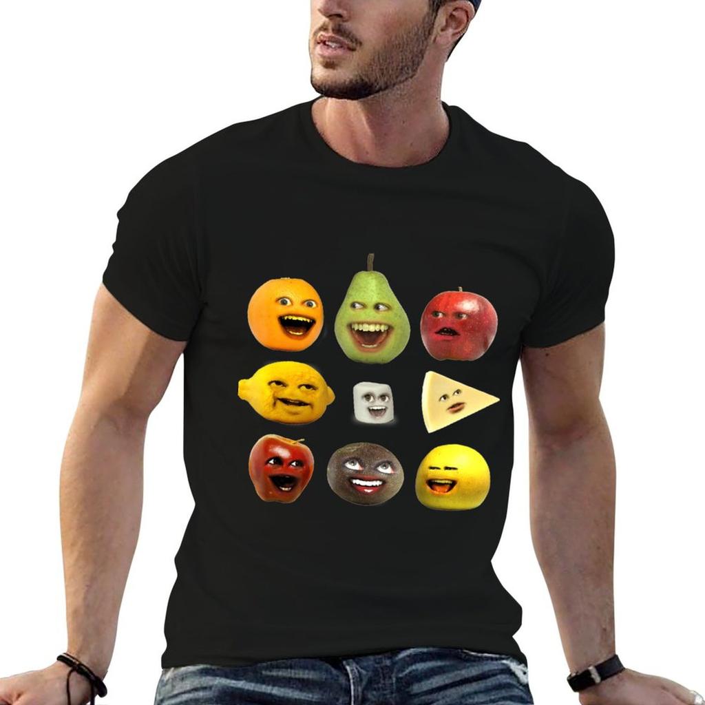 Annoying Orange And Characters T-Shirt Sporty Short Sleeve T-Shirt