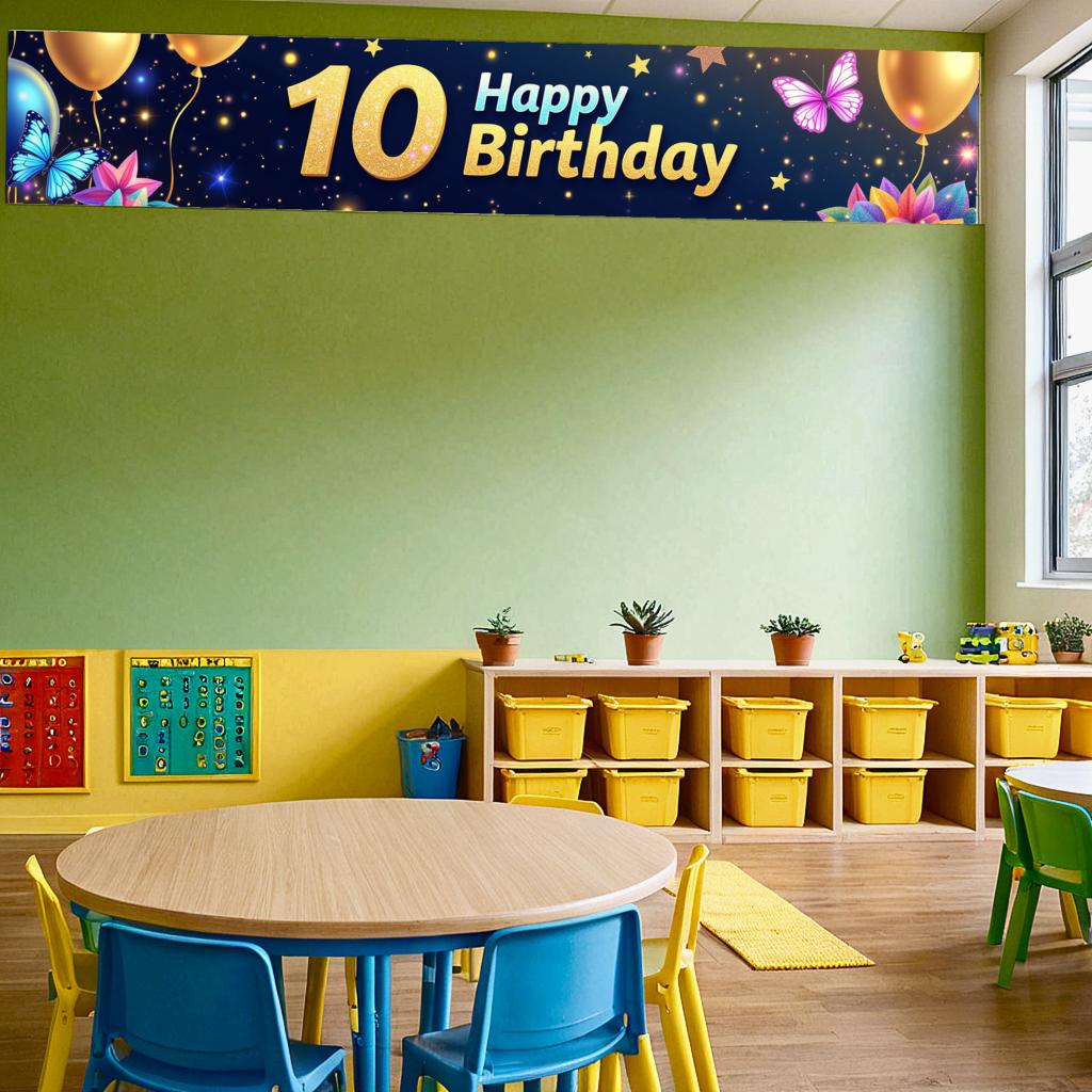 Colorful Celebration Backdrop Party Banner Birthday Banner For Celebration Family Gathering Indoor