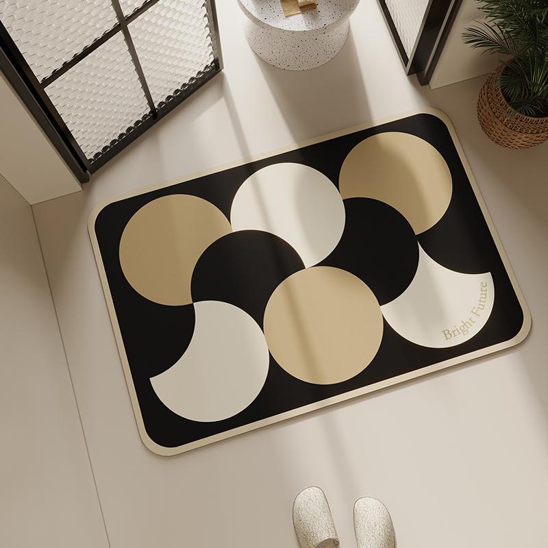 Toilet floor mat anti-drop water absorption quick drying bathroom floor mat diatom mud toilet non-slip toilet soft mat