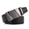 Genuine Leather Men's Automatic Buckle Cowhide Belt Alloy Buckle Business Casual Trousers Belt Middle Aged and Young People's Belt New