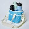 Family Size 4-Compartment Drink Bag with Adjustable Strap Multiple Tumbler Carrier Caddy Outdoor Hiking Walking Insulated Beverage Holder