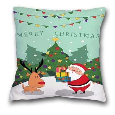 Santa Claus Pillowcases Wholesale Home Bedside Cushion Printed Pillowcases