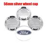 4pcs 3D 56mm 60mm 65mm 68mm Ford logo car emblem Wheel Center Hub Cap auto Rim refit dust-proof badge covers sticker accessories