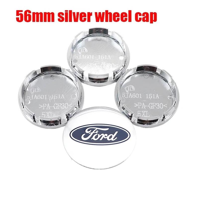 4pcs 3D 56mm 60mm 65mm 68mm Ford logo car emblem Wheel Center Hub Cap auto Rim refit dust-proof badge covers sticker accessories