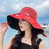 Sunscreen fisherman vinyl sun hat children summer UV protection sunshade sunscreen fashion foreign style face cover show small face