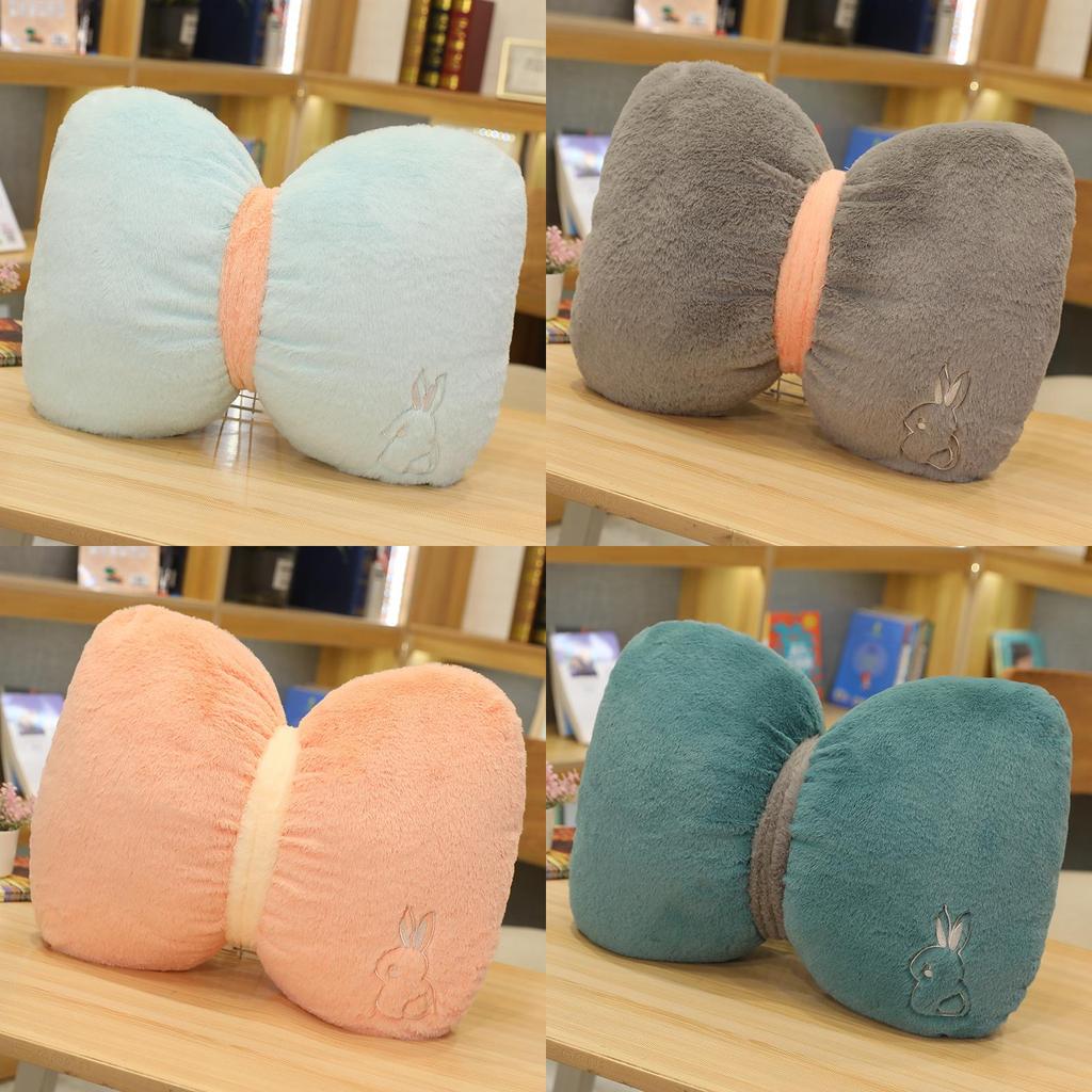 Toy Plush Bow Cute Simple Office Nap Pillow Sofa Cushion Throw Gifts Pillow