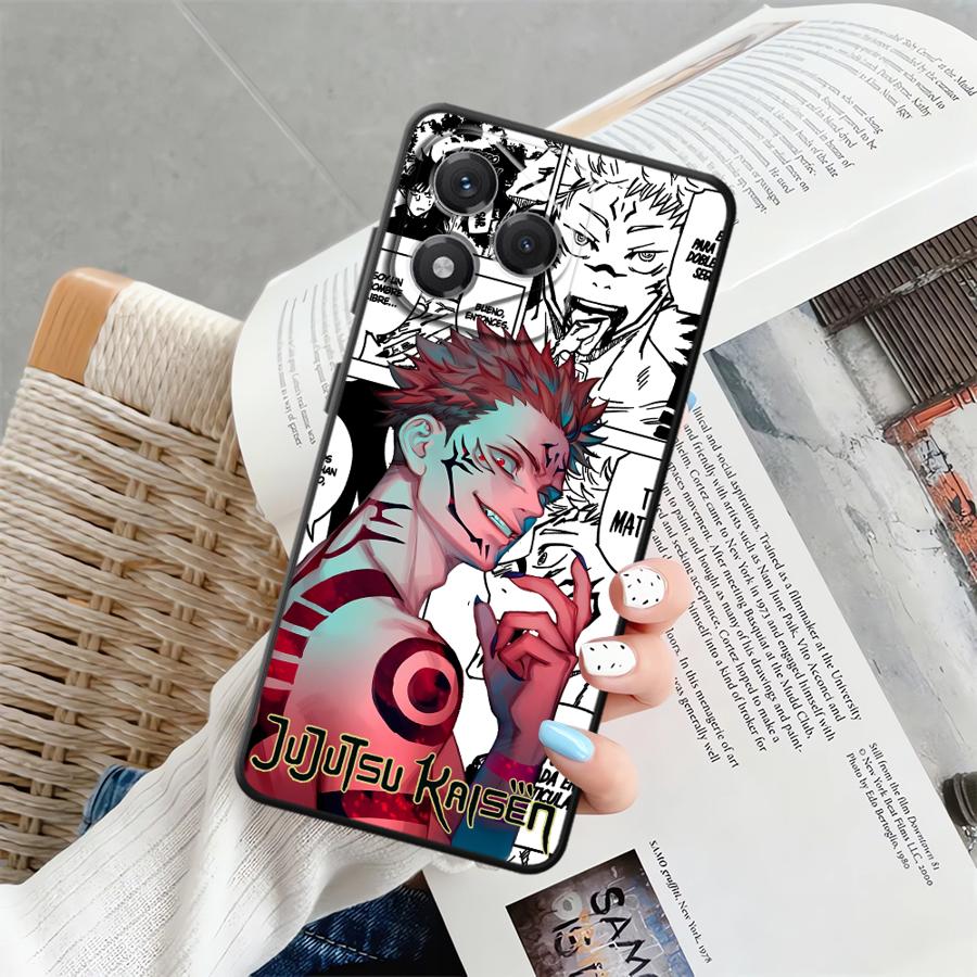 Honor X8 X9 X7 X7a X9c X9a 90 Lite 8X 70 İçin Yumuşak Arka Telefon Kılıfı Kılıfı Anime J-Jujutsu K-Kaisen
