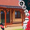 KOTARBAU® Vertically Adjustable Steel Post Base Anchor for Gazebos, Sheds, Fences 110 X 330 Mm