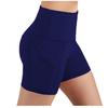 Pantaloncini da Yoga da Donna a Vita Alta con Tasche Controllo Pancia Pantaloncini da Allenamento da Corsa per Fitness, Palestra e Abbigliamento Casual