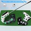 Golf Putter Head Covers Blade Club Headcover PU Leather Protector Cover Black White Fits All Putters for Men Women