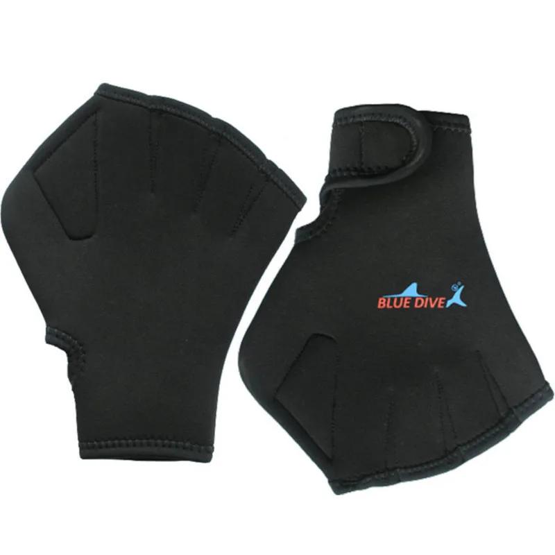 Diving Gloves Swimming Gloves Paddles Neoprene Adults Hand Webbed Dive Equipment Swimming Training Fingerless Paddles
