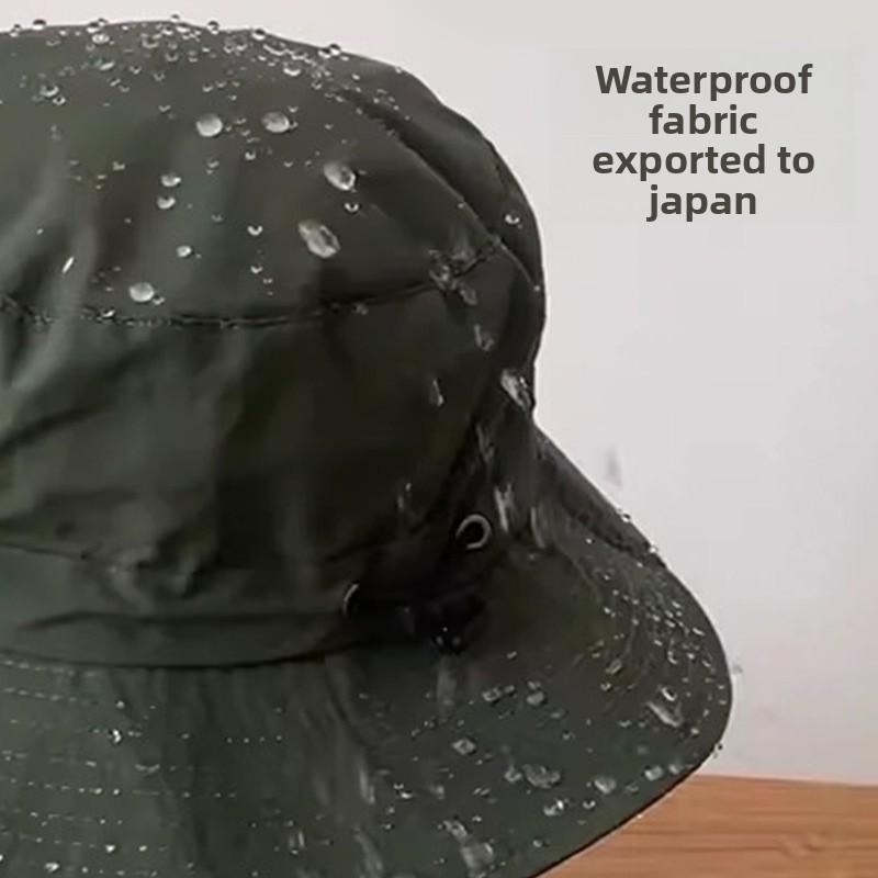 Waterproof Fisherman Hat Sun Protection Women's Summer Men's Thin Quick-Dry Cycling Folding Portable Sun Hat