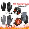 Thermal Windproof Warm Gloves Touch Screen Motorcycle Bicycle Gloves Electric Heated Gloves for Cycling Driving Hiking Walking