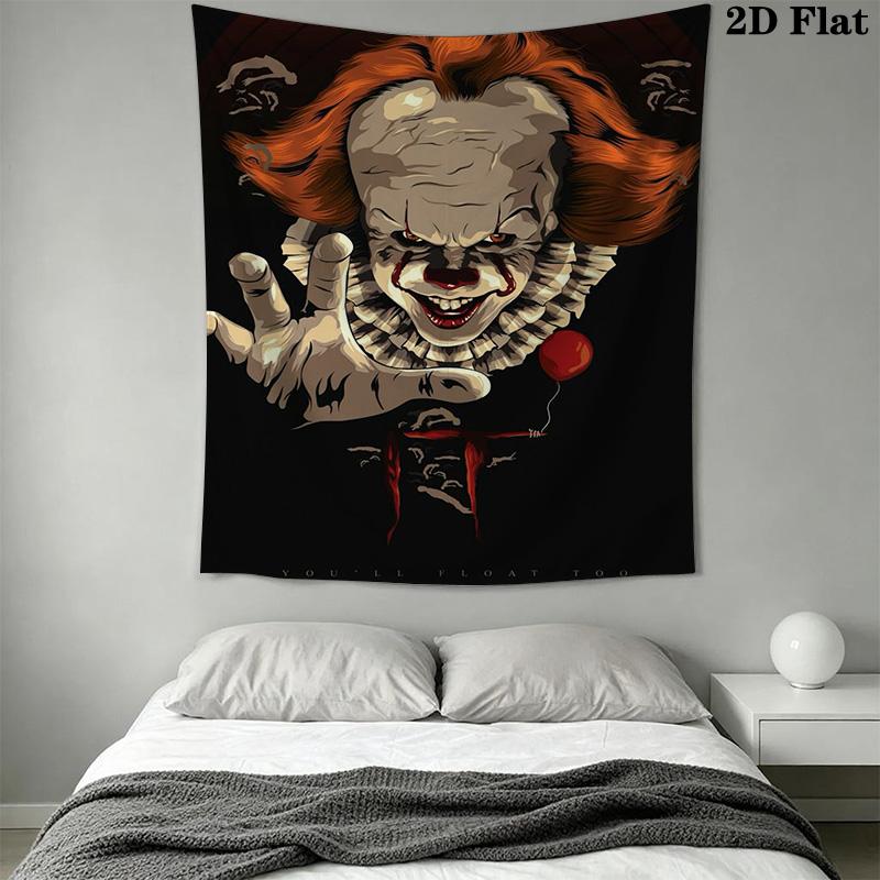 Horror Clown Pattern Home Decor Tapestry, Wall Hanging, Decorative RV Wall Cloth.SGT0917381