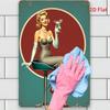 Vintage Martini Cocktail Tin Sign Metal Wall Art Pub Decor