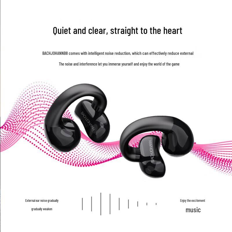 Bach Johann B8 Clip-On Wireless Bluetooth Earbuds