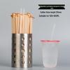 thin extended plastic straw - bulk pack