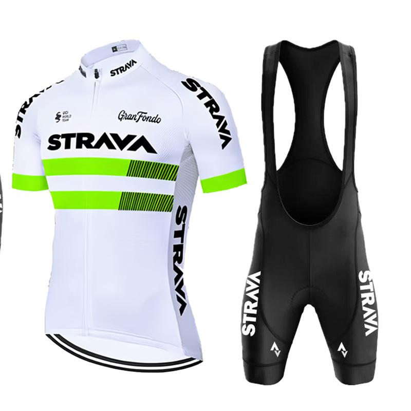 Bicycle Short-sleeved Strap Set, Quick-drying Men's and Women's Road Cycling Cycling Cycling Shorts Summer Breathable Cycling Suit Set