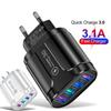 Universal LED UK EU US Plug Fast Quick Charger Adapter USB Transformer Power Supply