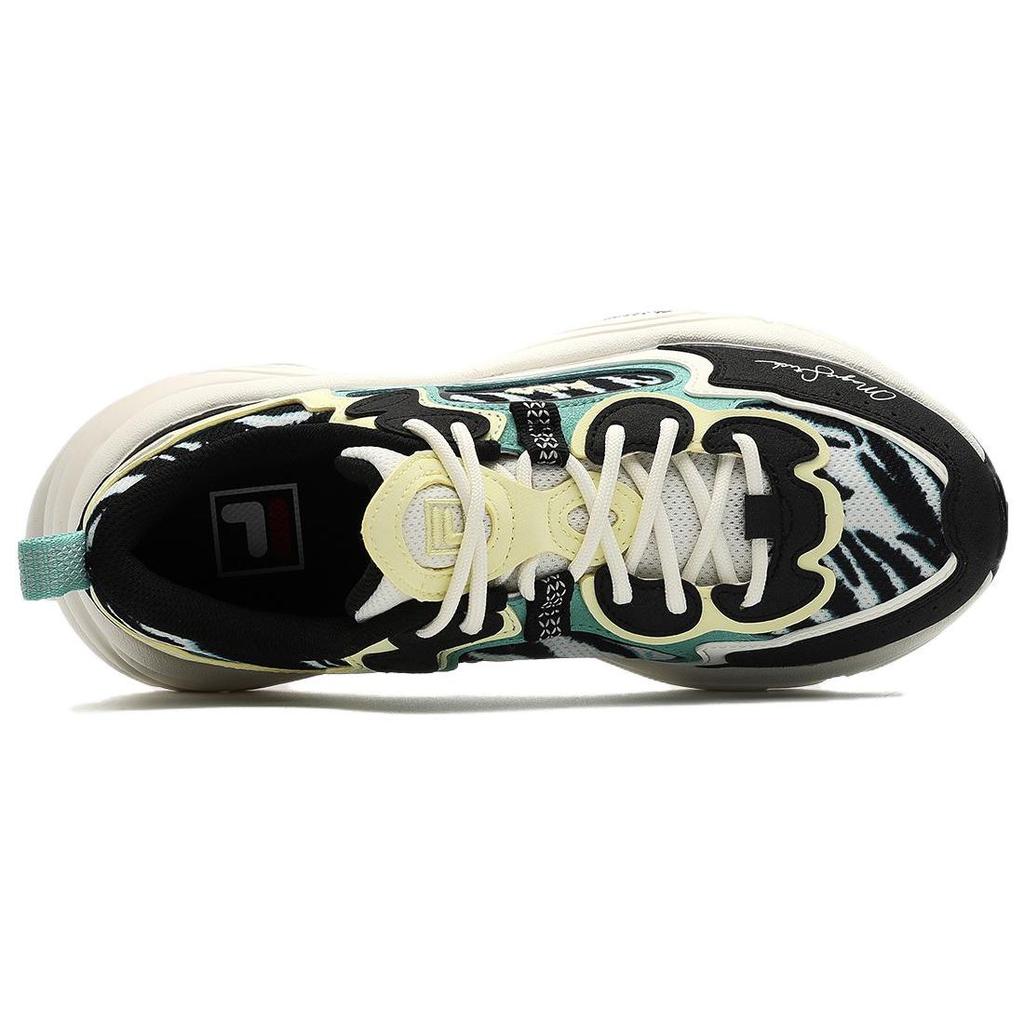 Fila Mars 1.0S+ Fabric Synthetic Leather TPU Comfortable Stylish Retro Low-Top Casual Shoes Women Sneaker White F12W332119FBW