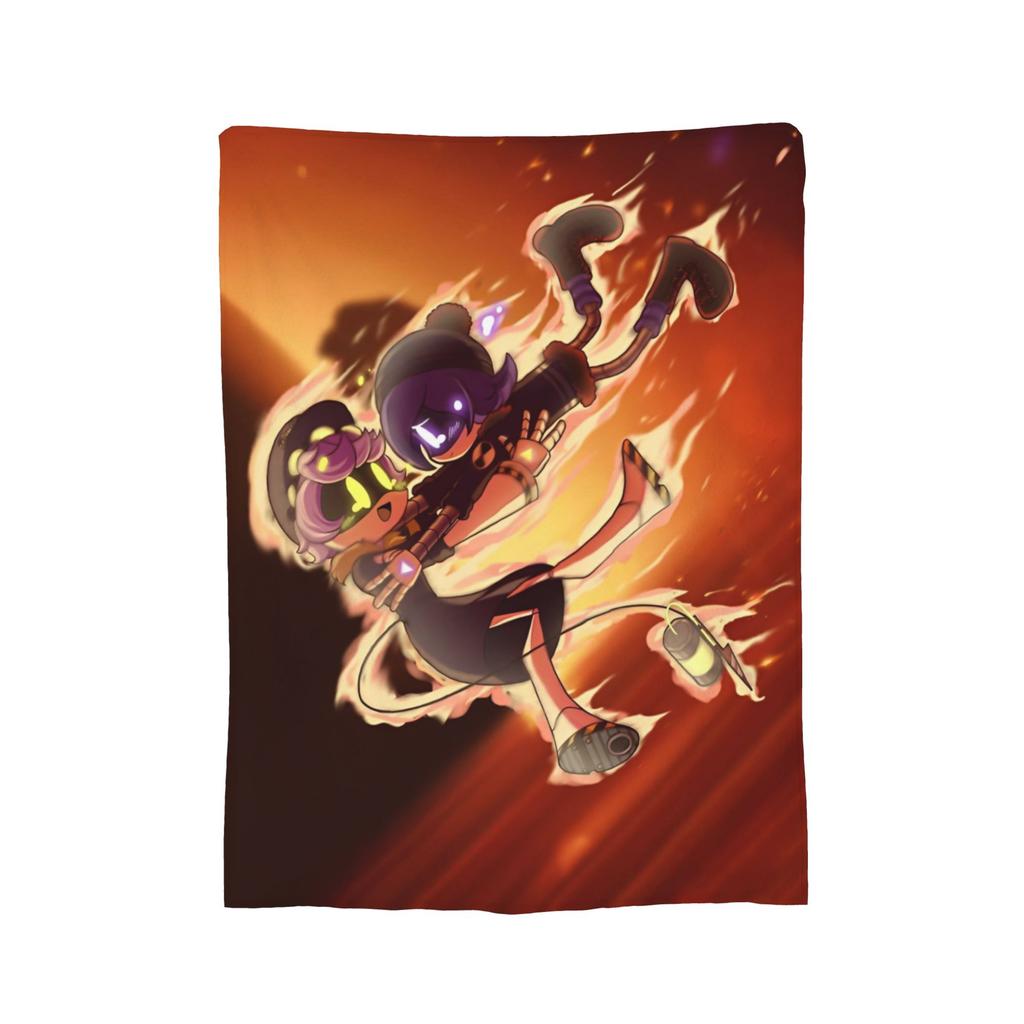 Murder Drones  Fleece Throw Blankets Uzi Doorman Aesthetic Blanket for Bed Bedroom Super Warm Bedroom Quilt,