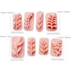 8Piece Versatile Soft Clay Leaf Shape Adornment Molds for DIY Earring Crafting Perfect for Hobbyists and Designers