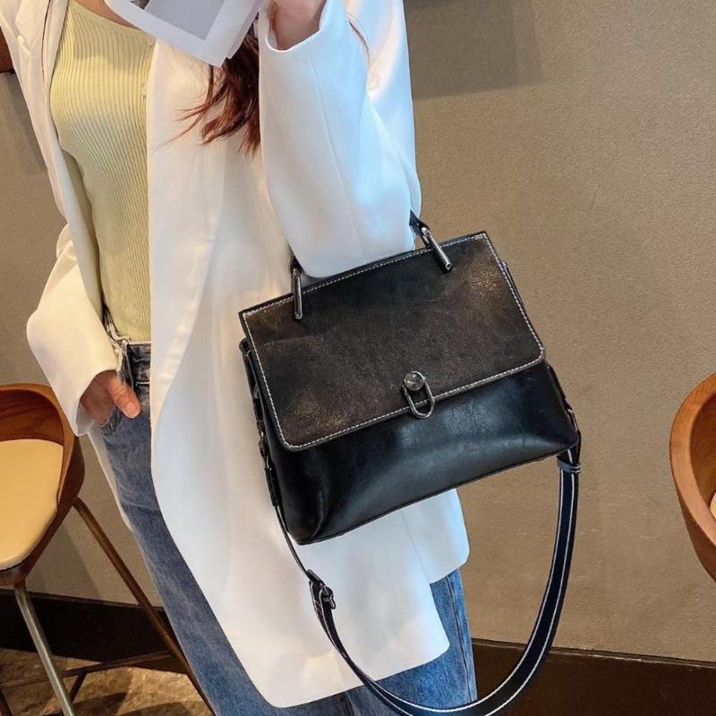 

Women s bag cowhide handbag new trendy temperament women s handbag women s versatile leather shoulder women s bag tide 26*13*21CM чёрный