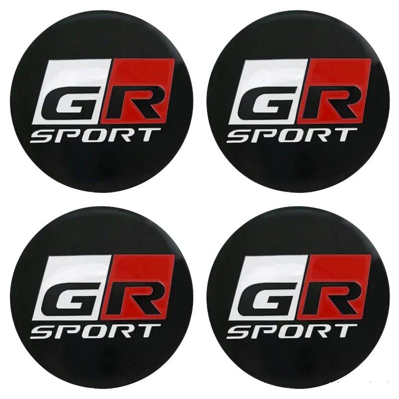 

4Pcs 56mm/60mm Car Wheel Center Hub Cap Stickers for Toyota Corolla 86 Supra CHR Yaris Camry Prius Rav4 Decorative Accessories 56mm чёрный
