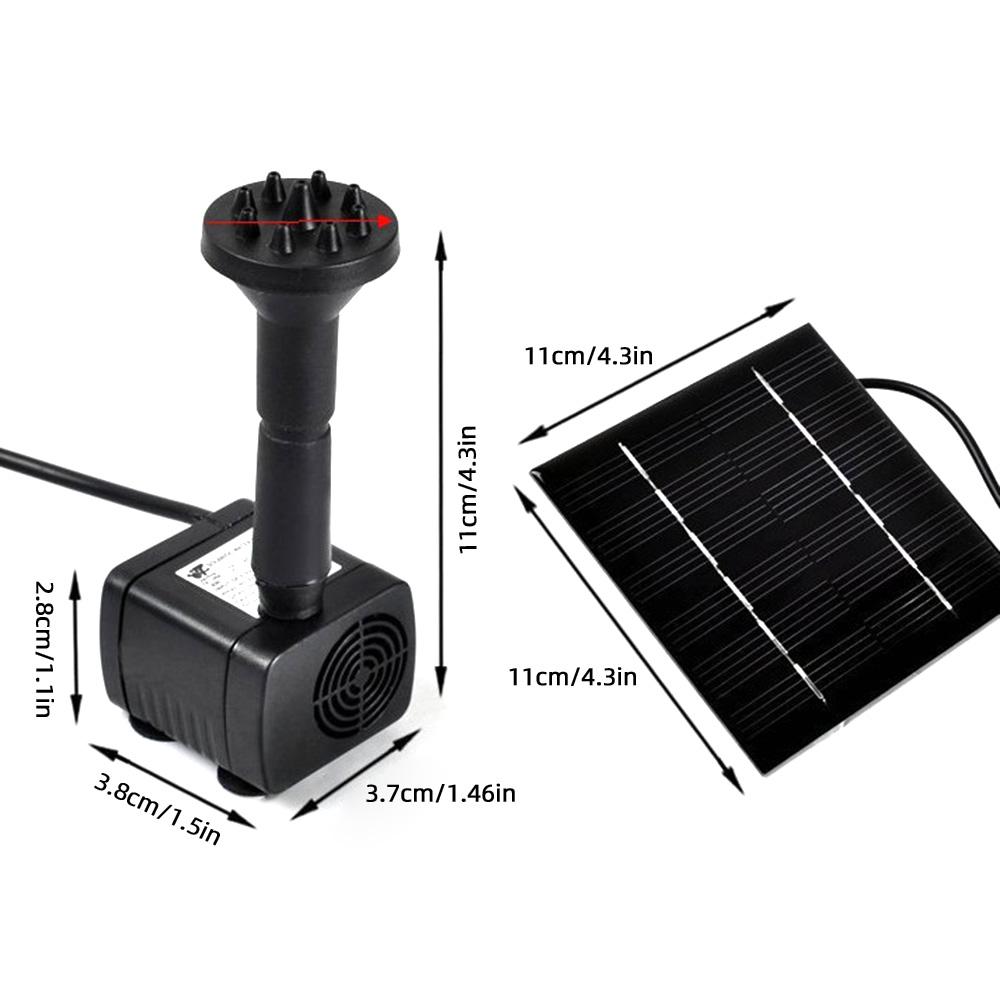 Solar Water Pump Solar Garden Fountain Solar Panel Powered Water Fountain Pool Pond Garden Water Sprinkler Sprayer