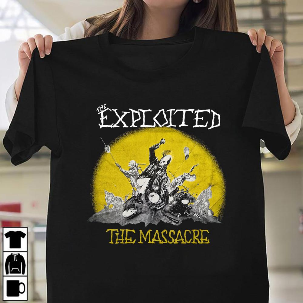 Hot The Exploited Band T shirt All Size S-5XL Men Black Unisex T-Shirt L