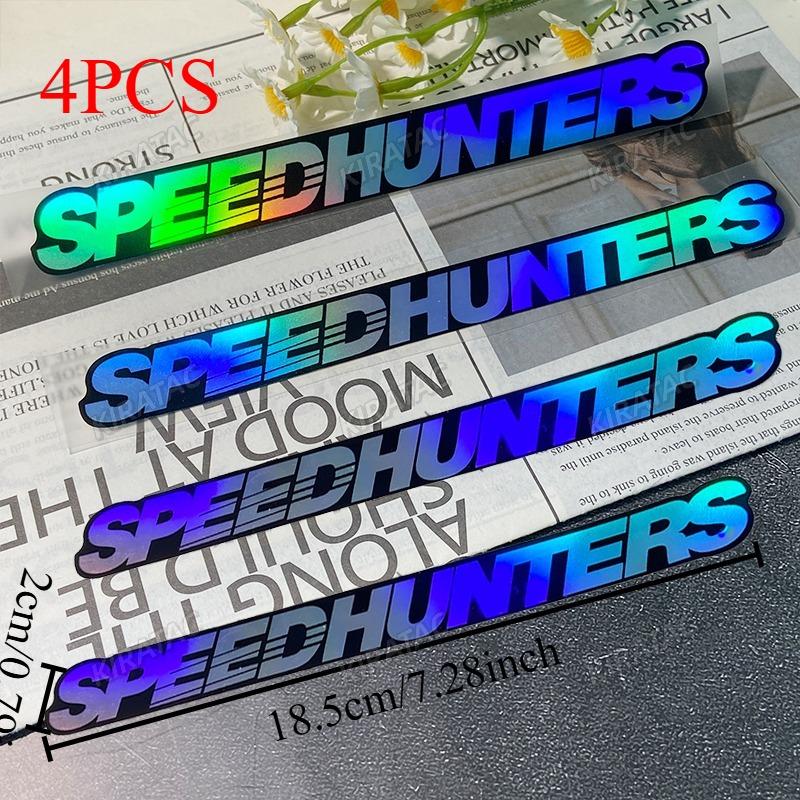 SPEEDHUNTERS Pink Laser Motorcycle StickersJDM Waterproof for Motorbike Helmet Lenses Scooter Front Fairing Tank Vinyl Decals