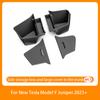 For Tesla Model Y Juniper 2025 TPE Rear Trunk Left Right Side Storage Box Tail Boot Organizer Partition Decoration Accessories