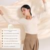 Peach Heart Collar Cashmere Silk Thermal Underwear Set – Women's High Waist Autumn/Winter Clothes and Pants