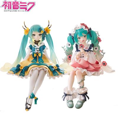 צעצועי דמויות אנימה כובעי פרחים Hatsune Miku אוסף פיות MIKU קאוואי מצויר דמות פעולה מ-PVC דגמים בובות מתנות ימי הולדת ילדים