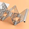 Taco Holder Wave Shape Each Can Hold 3 Tacos 3-Slots Heat-resistant Easy Clean Place Pancakes Stainless Steel