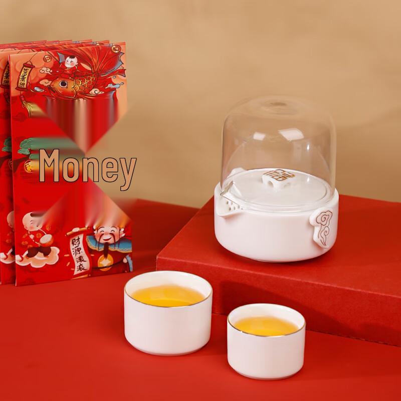 Chinese New Year Blessing Ceramic Tea Gift Set