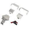 6pcs RC Car Chassis Armor ESC Reset Switch Stainless Steel RC Armor Chassis Guard Plate for Traxxas