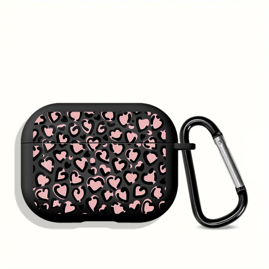 Earphone Cases Cover Case For Airpods 2 3 4 Pro3 1 Pro Pro2 Leopard Love Heart