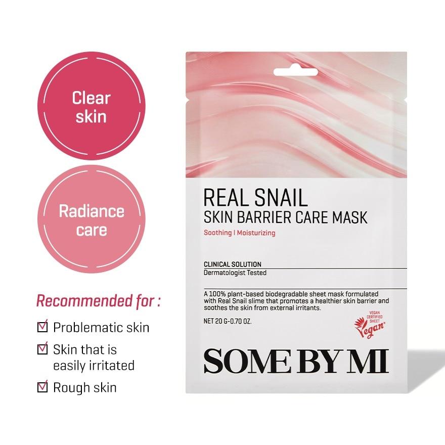 [SOME BY MI] Real Snail Skin Barrier Care Mask 20g*10EA