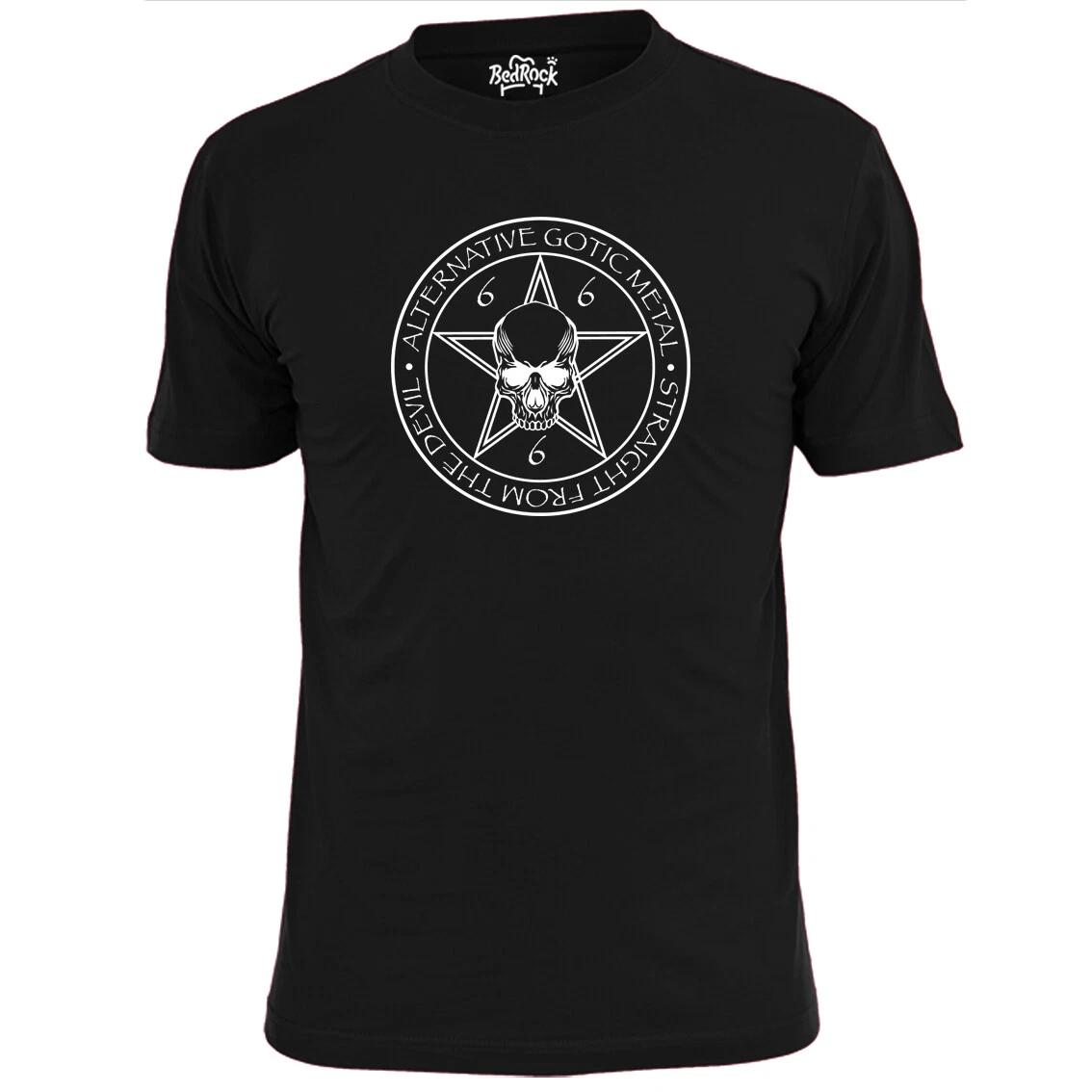 

Mens 666 Gothic Metal T shirt Metallica Megadeth Maiden L