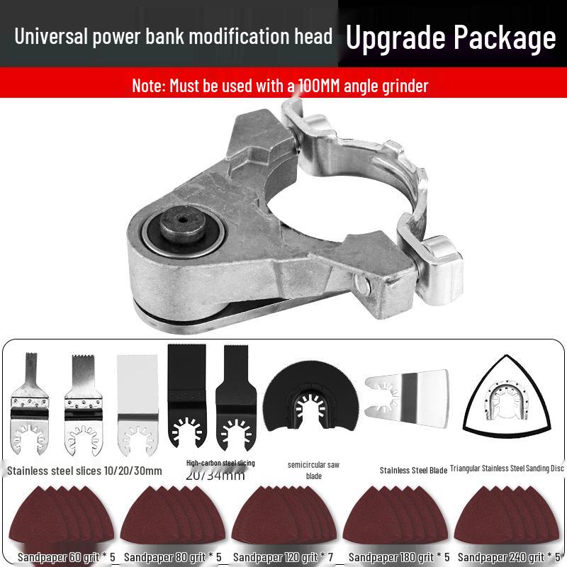 Universal Angle Grinder Woodworking Attachment: Electric Trimmer, Chisel, and Cutting Machine Conversion Head.