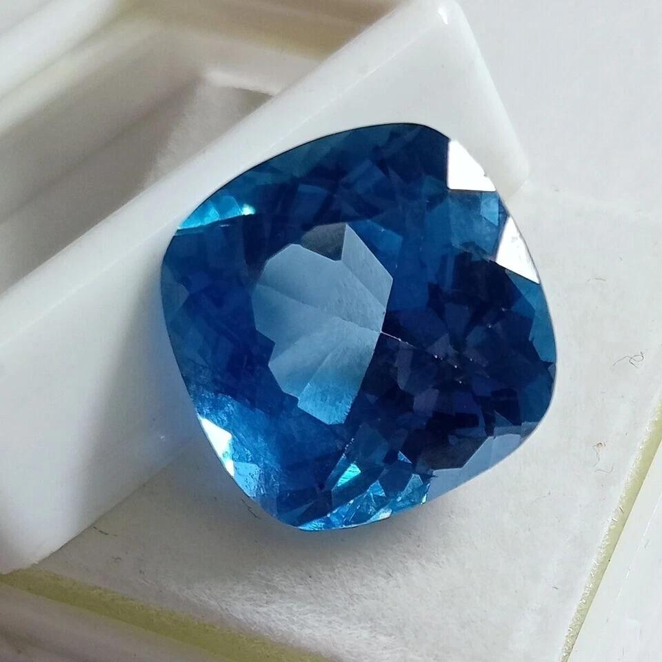 Natural Blue Sapphire Perfect Cushion Cut 9-10 Ct Stunning Loose Gemstone