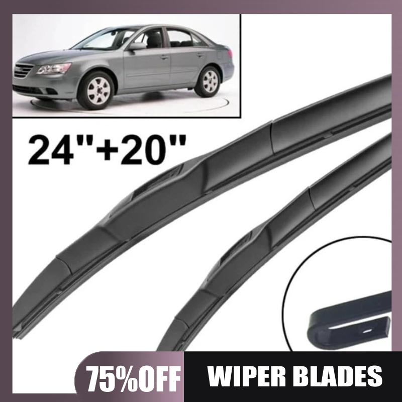 Fits Hyundai Sonata 2006-2010. Size: 24+20 wiper blades чёрный