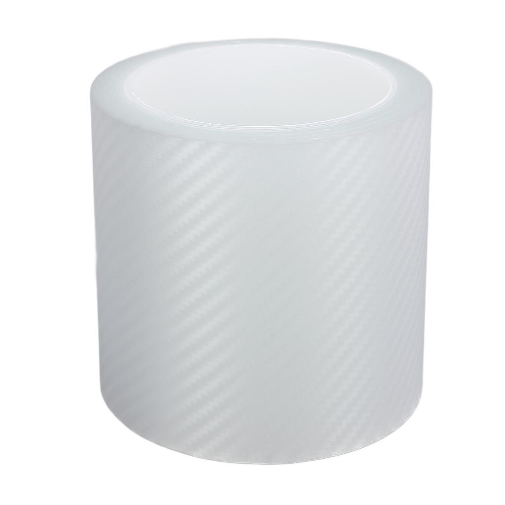 Car Door Edge Guard 16.5ft Length 4in Width Carbon Fiber Style Scratch Proof Water Resistant